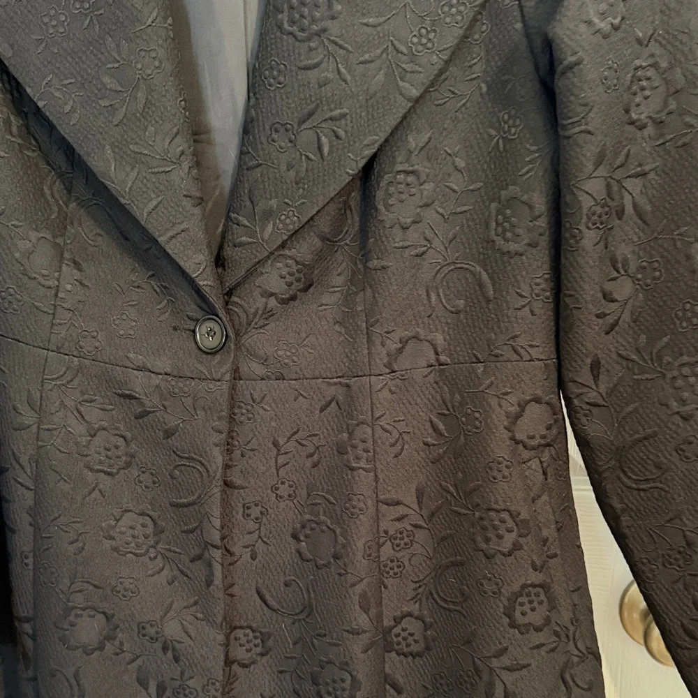 Torrid Black Floral Patterned Coat - Picture 5 of 10